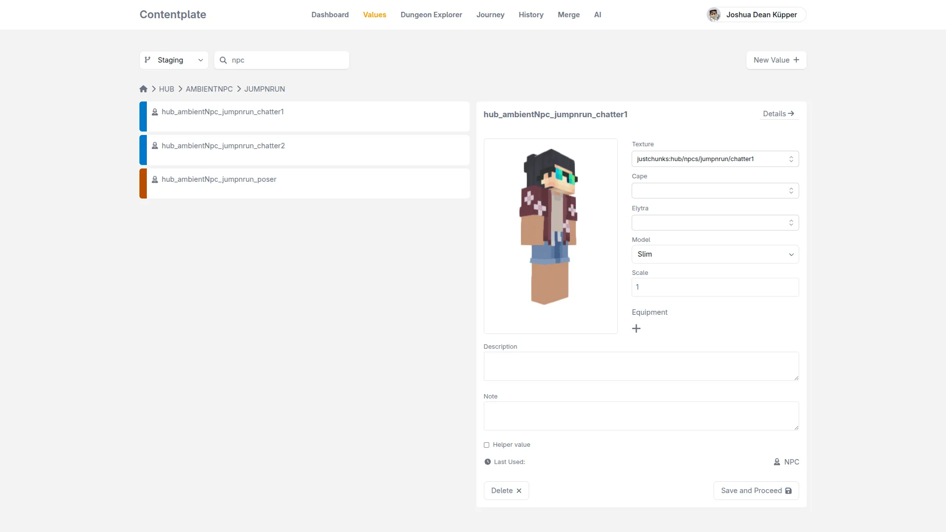 A specialized value editor in Contentplate showing type-specific controls instead of a text field.